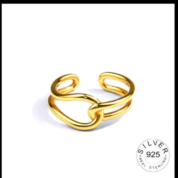 The Madison - 14k Yellow Gold Open Infinity Ring - Picture 7 of 11